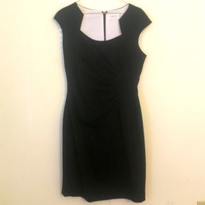 Calvin Klein Cap Sleeve Ruched Sheath Dress